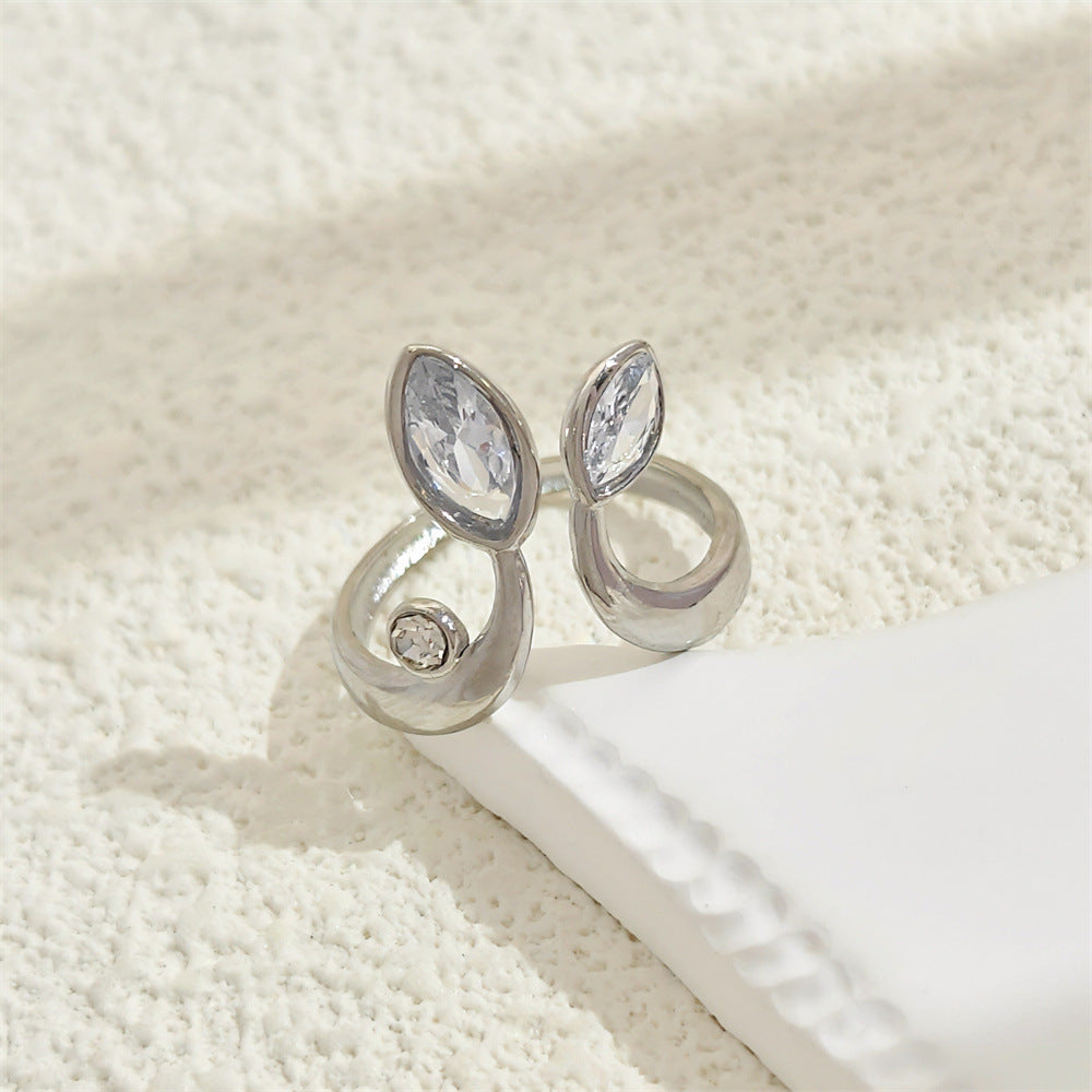 (18K Gold Plated Ring, Titanium Steel Ring)