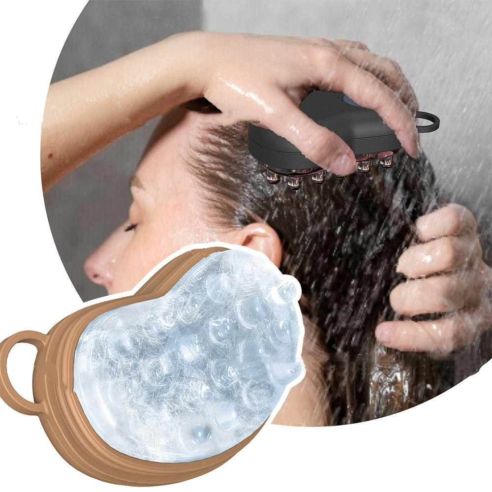 Head Therapy Ice Compress Instrument Silicone Shampoo Brush Massage Comb