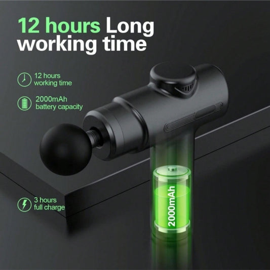 Massage Gun Deep Tissue Percussion Massager For Athletes, Handheld Body Back Muscle Massager Gun With 8 Massage Heads