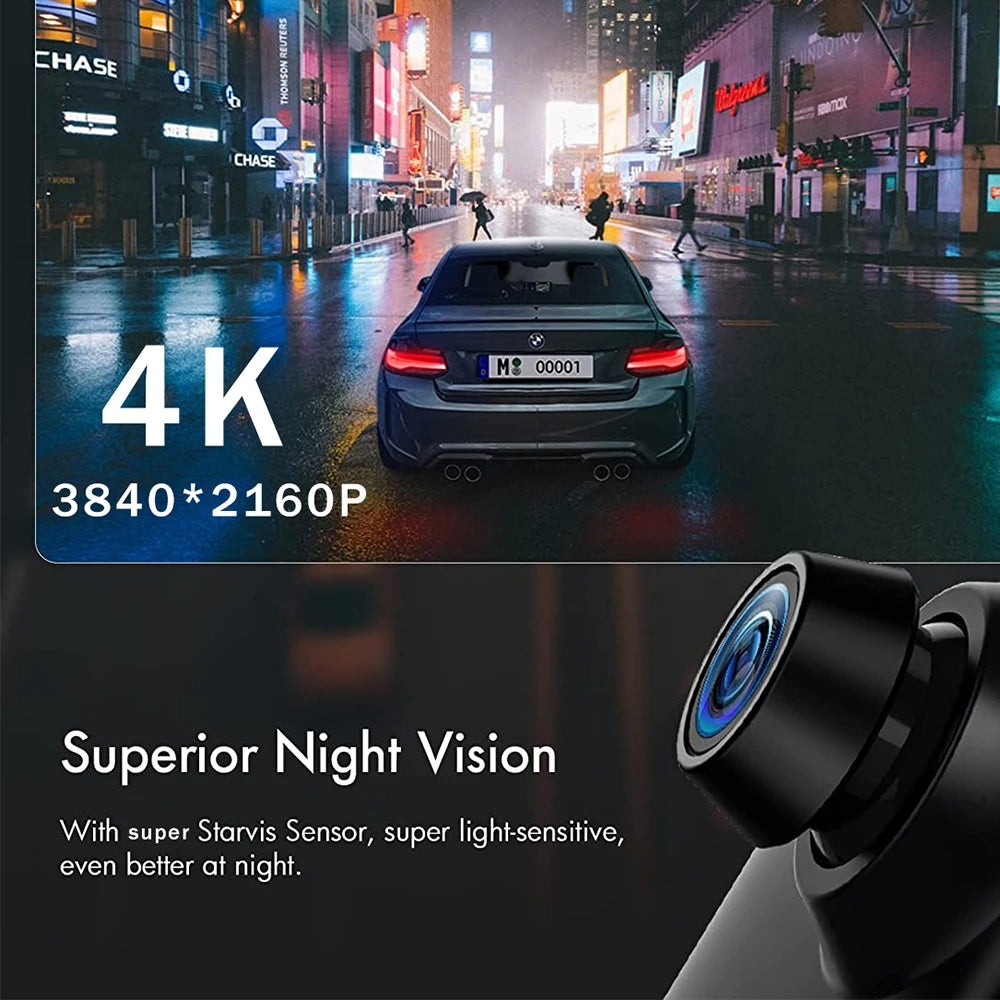Dash Cam Mirror Screen 4K