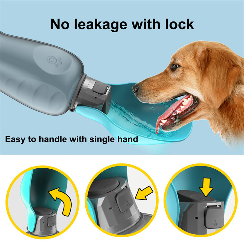 Dogs Portable Water Bottle