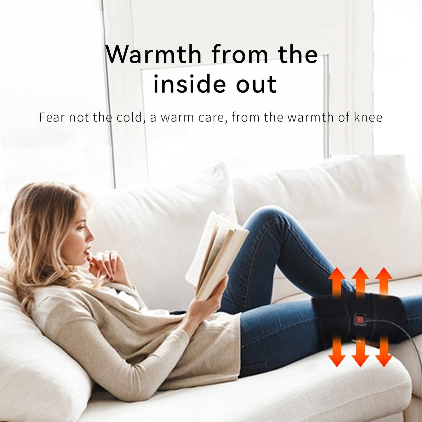 Heated Knee Warmers With Intelligent Temperature Control Soft Fleece Lining For Joint Pain Relief And Comfort