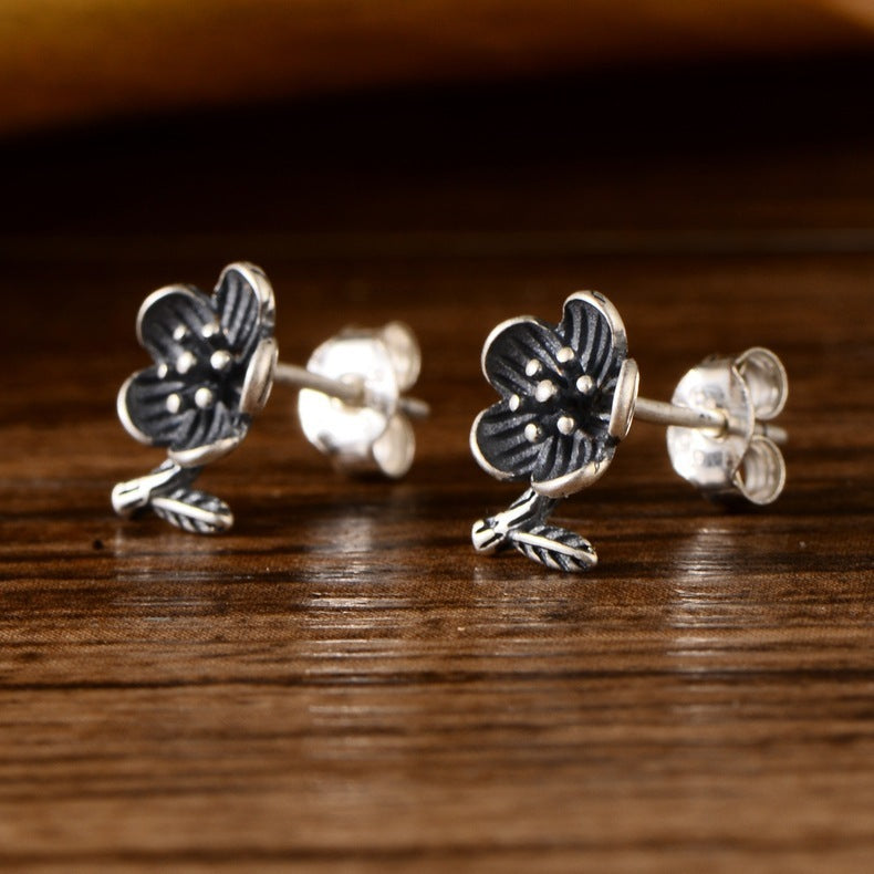 Retro Personality Men And Women Lotus Ear Studs
