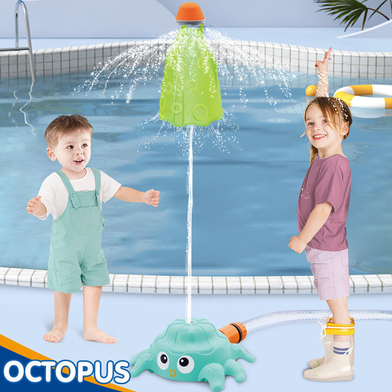 Octopus Rocket Sprinkler Water Pressure Lift-up Water Spray Water Toys