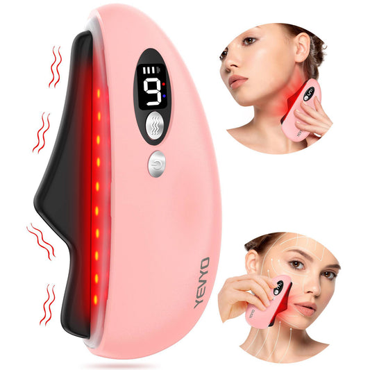 Gua Sha Facial Tool, Electric Black Obsidian Guasha Tool Massage Gua Sha Stone