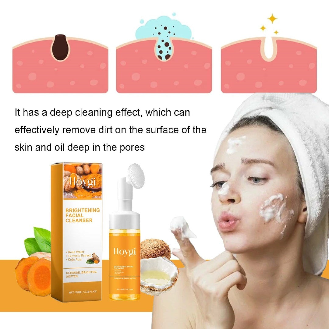 Turmeric Facial Cleanser Deeply Cleanses The Facial Skin, Fades Acne Marks And Acne Marks, And Moisturizes, Brightens And Beautifies The Skin