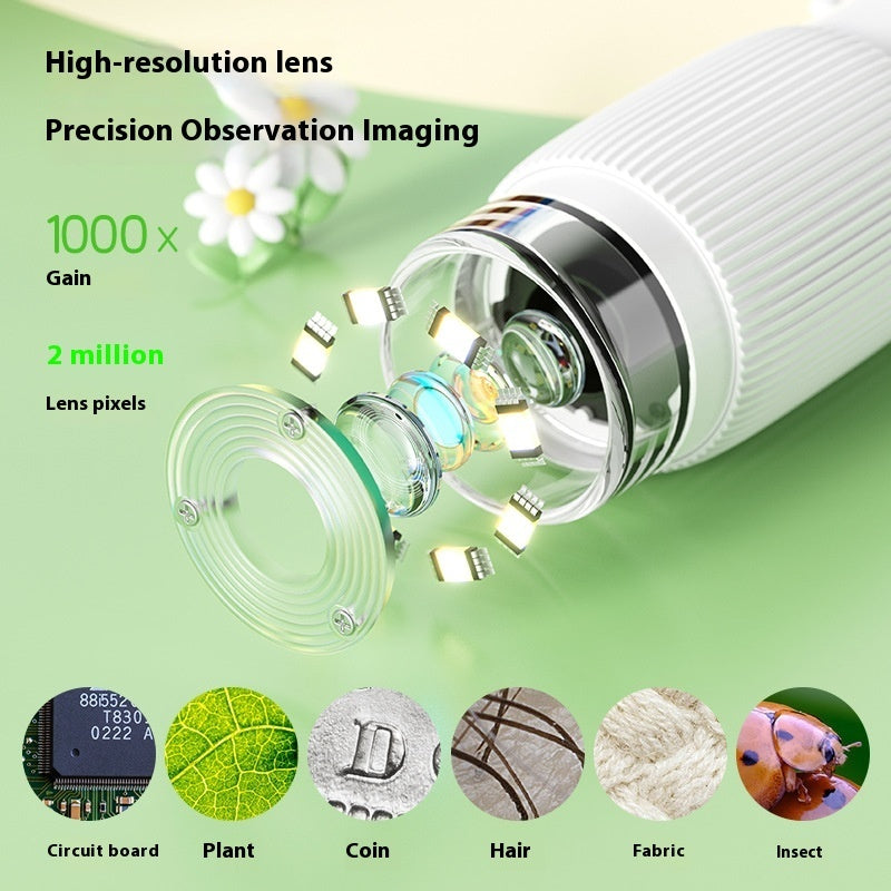 Children's Portable Scientific Handheld Optical Microscope