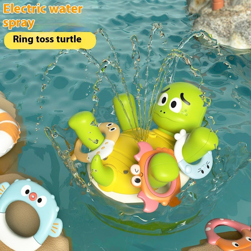 Electric Water Spray Rotating Turtle Water Toy