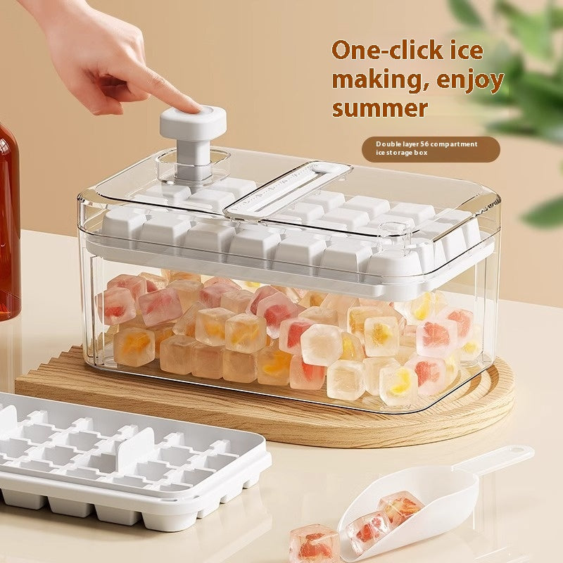 56 Grids Reusable Ice Mold Ice Cubes Tray DIY Moulds Ice Cubes Maker Release Homemade Ice Cubes Tray Mold Home Ice Making Tool