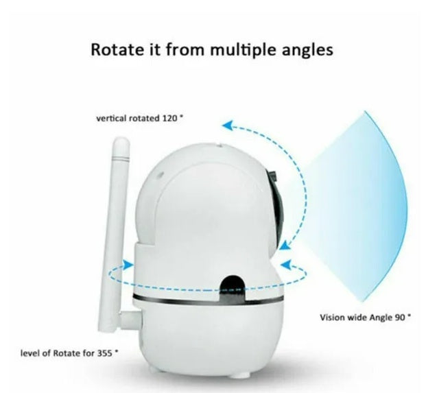 1080P WiFi Wireless Indoor Home Security Camera Night Vision Baby Pet Monitor